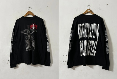 Vintage 90s Marduk christraping black metal longsleeve