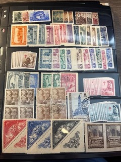 Spain Eclectic Group of Mint & Used Stamps on 1 Stockcard