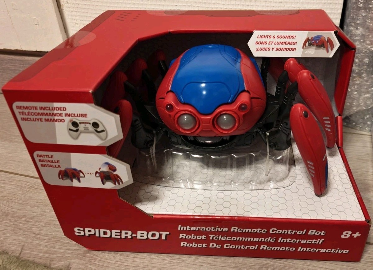 Araña Robot Trepadora Con Control Remoto Y Ojos LED, Para Niños De 3 A 8 Años, Se Adhiere A Paredes Y Techos