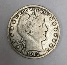 1915 D Barber Head Silver Half Dollar