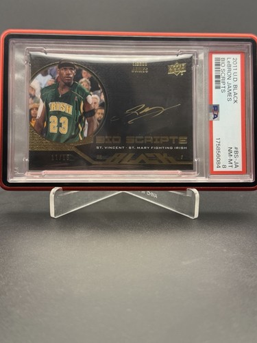 2011 Black Bio Scripts Lebron James Auto /15 PSA 8 #BS-JA