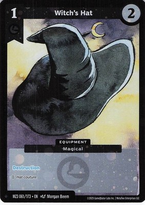 Witch's Hat MZ3 061/173 Metazoo Secret Shadows Uncommon Reverse