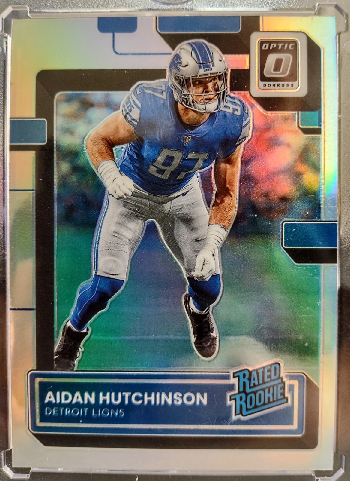 2022 Donruss Optic - RC Holo Prizm #213 Aidan Hutchinson Detroit Lions