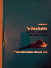 Portfolio Analysis Hardcover Gordon J., Francis, Jack C. Alexande
