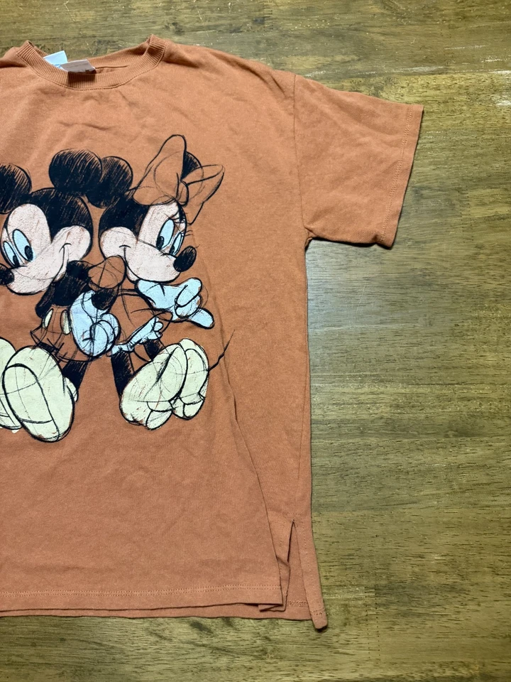 Camisa Zara, Meninas Jovens Tamanho 11-12, Laranja, Mickey Mouse Disney - Imagem 4 de 4