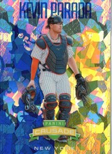 2024 Panini Crusade #34 Kevin Parada Crusade Blue Cracked Ice