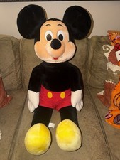 Vintage Disney Store Mickey Mouse X-Large Stuff Plush Realistic Large 40  Plush