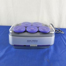 John Frieda Hot Rollers Smooth Waves 5 Big Curlers JFHS5 No Clips Works Clean