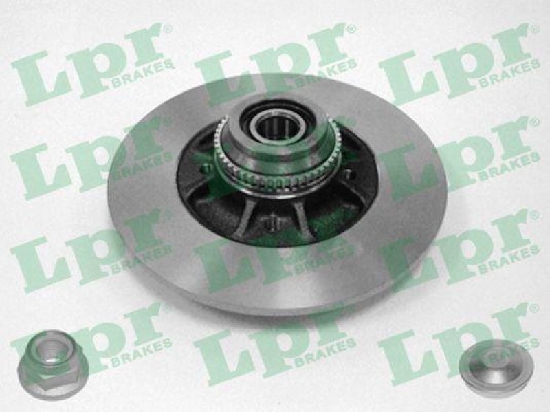 Disques arrières pleins avec roulement intégré pour Renault 19 phase 1 et 2