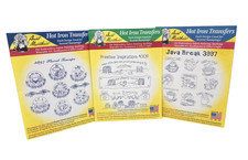 Aunt Martha's Hot Iron-On Transfers, Lot of 3 Embroidery Patterns 4009/3897/3997
