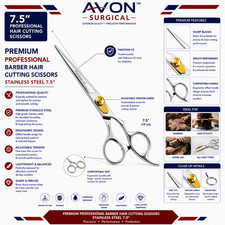 Professional 7.5" Razor Edge Cutting Hair Dressing Salon Scissors Barber Shears