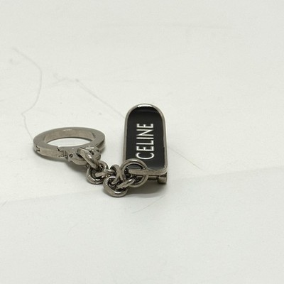 CELINE skateboard Bag Charm Key Holder Metal Black/Silver | eBay