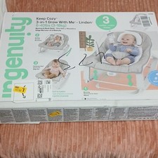 Ingenuity Keep Cozy 3-in-1 Grow With Me Linden Gray Bounce  Rock Seat