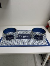 Dogior Dog Bowl And Mat Set- Size Medium Bowls