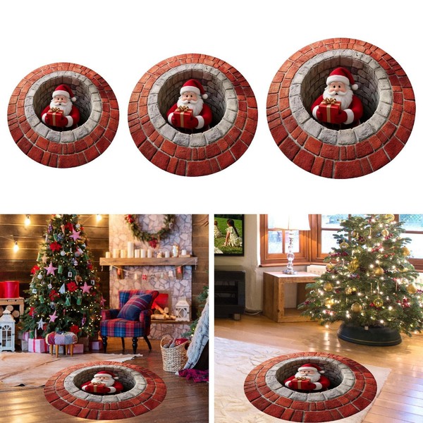Alfombrilla, Regalo Navidad, Decoración Navidad, Alfombra Redonda para
