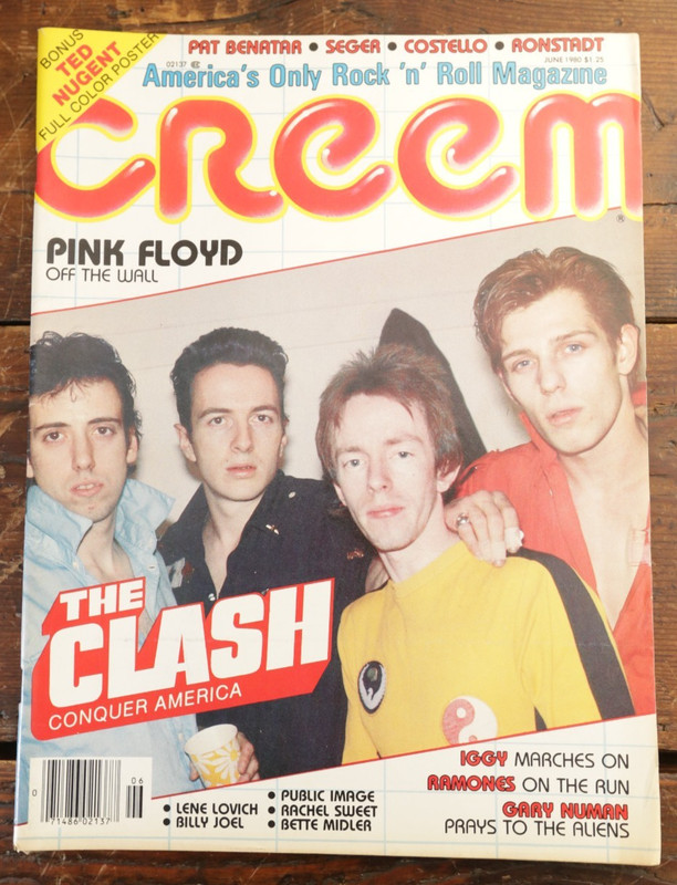 CREEM MAGAZINE VOL 12 NO 1 June 1980 THE CLASH Pink Floyd IGGY POP Bob Seger