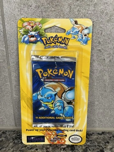 Pokemon Unlimited Base Set 1999 Blister Pack Blastoise Artwork Sealed