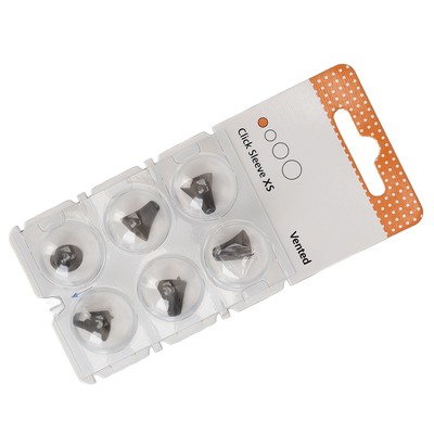6pcs Click Sleeve vented Silikon Anti Static waschbare Sound-Verstärker Click XS
