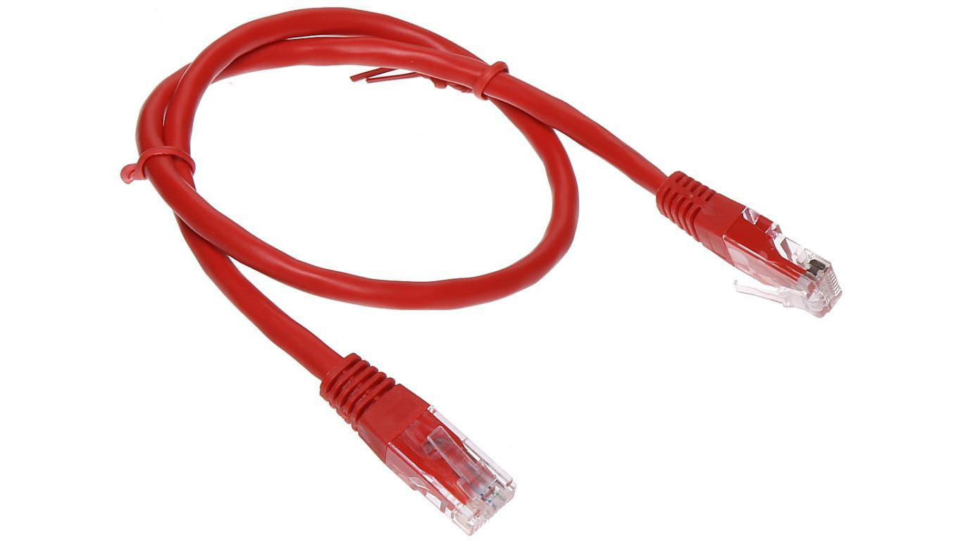 PATCHCORD RJ45/6/0.5-RED 0.5m /T2UK