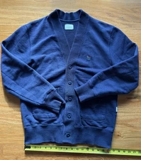 Aime Leon Dore ALD Mens Crest Cardigan Navy Small