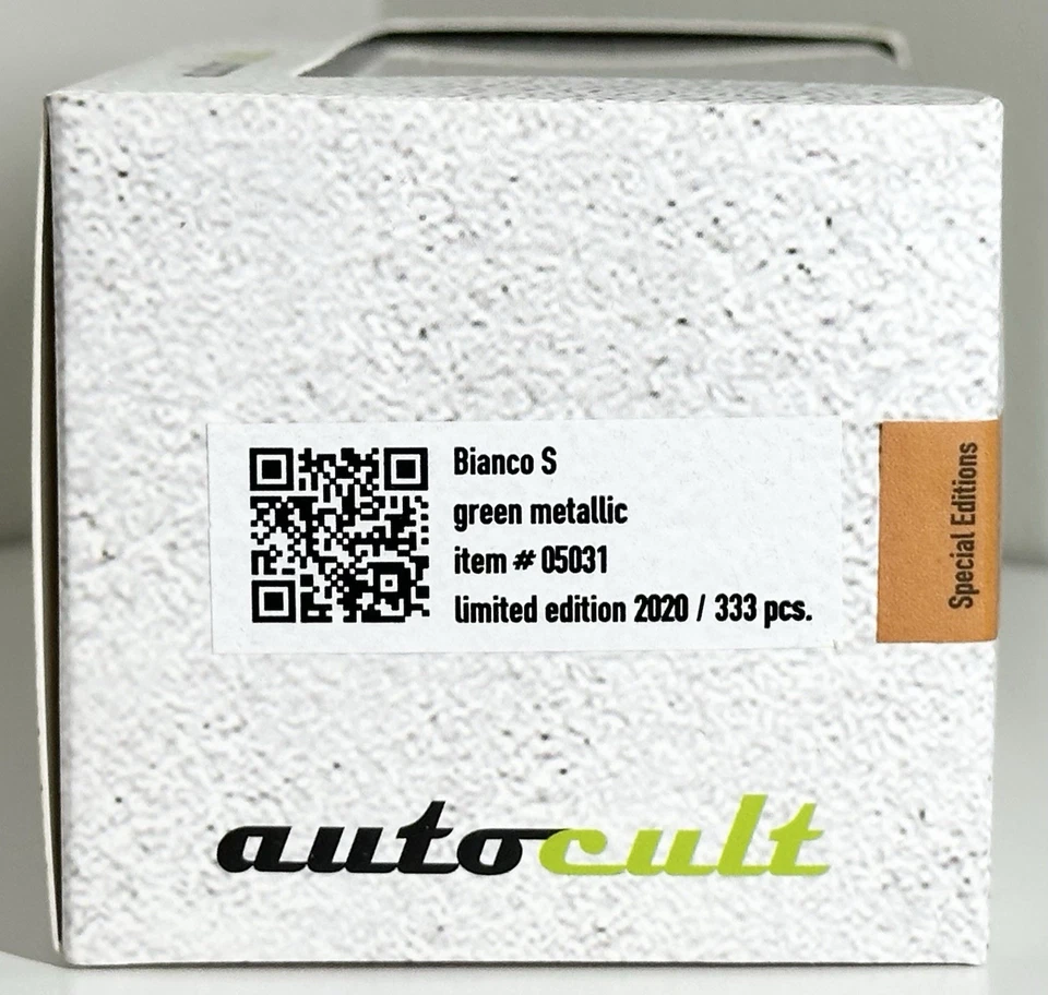 AutoCult 1:43 - Bianco S cupé - 05031 RARO MUY BUEN ESTADO Foto 3 de 4