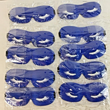 Lot Of 10 Blu Butterfly Luxe 3D contoured Sleep Eye Mask Eyelash Blue NEW SEALED