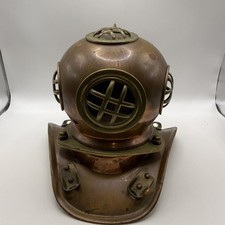 Vintage Small Copper & Brass Rolex Submariner Watch Display Diving Diver Helmet