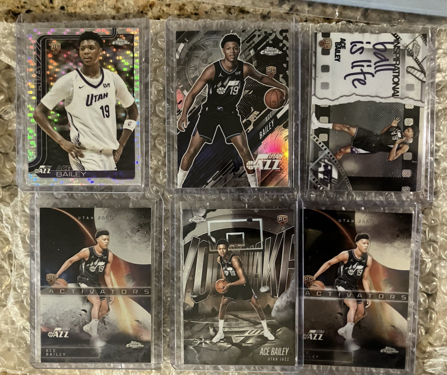 2025 Topps Chrome JAZZ ACE BAILEY PULSAR ROOKIE RC REFRACTOR #255! FAST SHIPPING