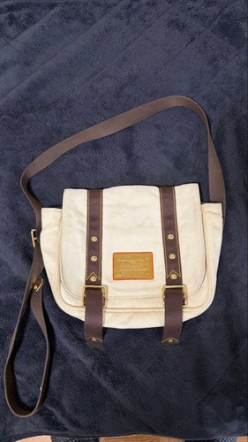 Louis Vuitton Inventeur Shoulder Bag Canvas Leather Off-White Brown Used From Ja
