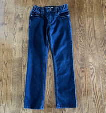 Boys Jeans Size 10 Regular Denim Tony Hawk Adjustable Waist Dark Wash Kids Pants