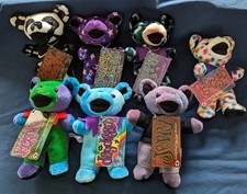 7 Grateful Dead 7" Beanie Bears -Jerry, Daydream, Crazy Fingers, Ripple, Peggy O
