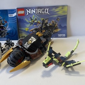 LEGO Ninjago 70733 Blaster Bike & 70722 Overborg attack w/ manual No Minifigures