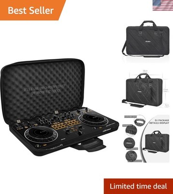 Lightweight DJ Equipment Case for Pioneer and Numark Controllers - Black Design