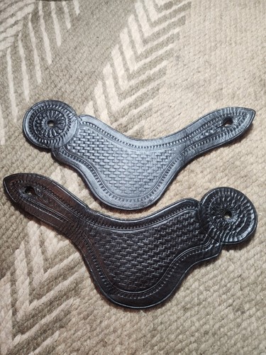 Western Leather Spur Straps Dovewing Style
