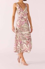 Minkpink Cadence Bias Slip Midi Dress Size XS