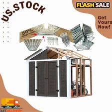 50 Strong Truss Shed Builds 6"-14" Wide, Any Length, Easy Framing Kit, No Wood