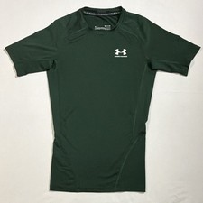 Under Armour Men's Green HeatGear Compression Short Sleeve Shirt SM