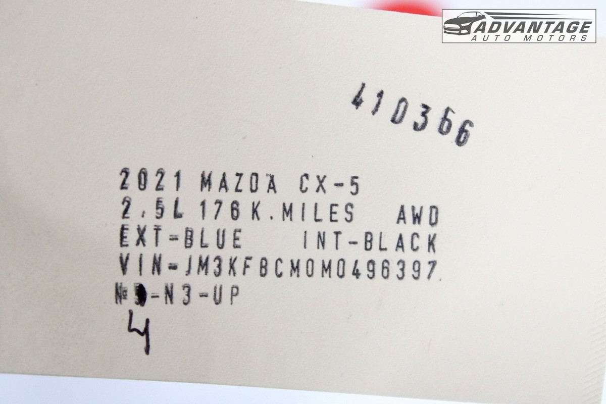 2017-2024 MAZDA CX-5 AWD 2.5L FUEL GAS TANK RESERVOIR BOTTLE W