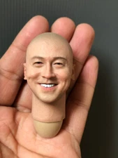 1:6 Asian Lei Jiayin Bald Head Sculpt For 12inch Male Soldier Figure Body Toys