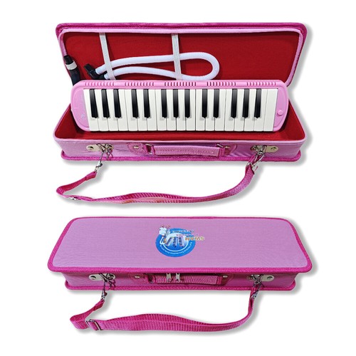 Advance Light Weight 32 Keys Pink Melodica Harmonica Carrying Case with