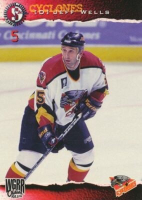 1996-97 Cincinnati Cyclones Team Issue # JEFF WELLS
