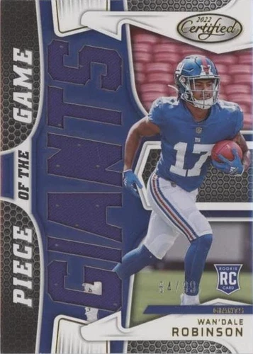 2022 Panini Certified Wan'Dale Robinson #PG-WR