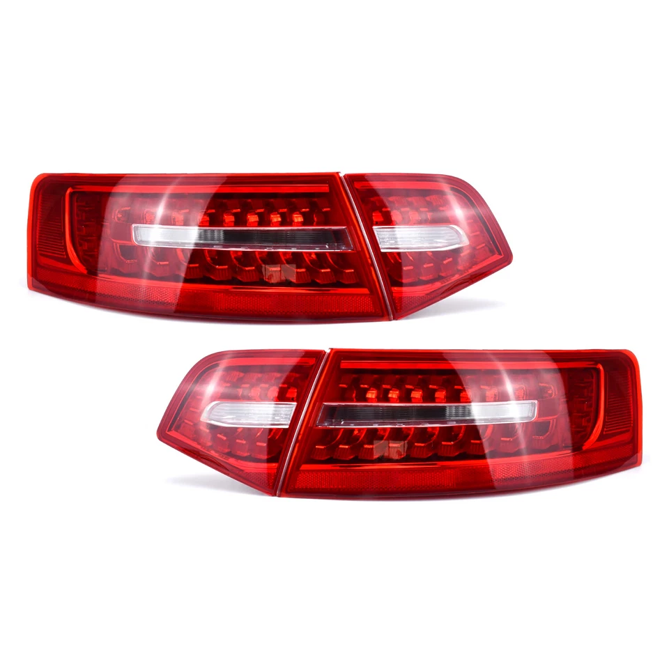 4pcs LED Tail Light Rear Brake Lamp Set For Audi A6 C6 Sedan 2009-2011 - Image 4 of 4