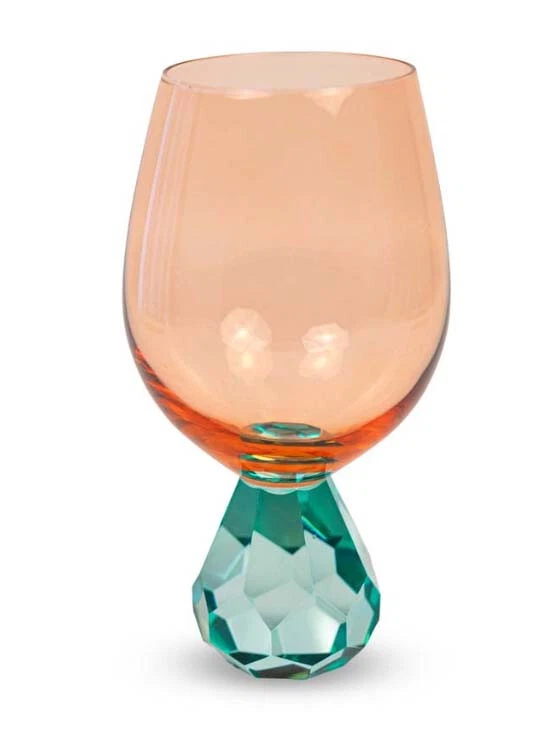 48 Calici Da Vino Vintage In Plastica Colorata Con Rilievi - Bicchieri Eleganti Per Matrimoni, Feste E Baby Shower, Capacità 220 Ml, Colore Blu - 6