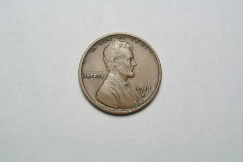 1911-S Lincoln Wheat Cent, VF Condition - C5478