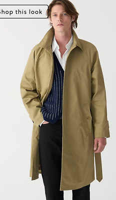 J.Crew Mens $498 Ludlow Trench Coat Water Resistant Size 38S J.Crew Mens $498 Ludlow Trench Coat Water Resistant Size 38S