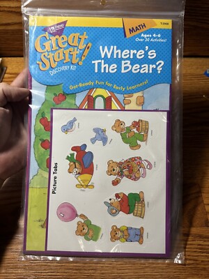 1995 Trend Enterprise Great Start Discovery Kit Math Ages 4-6 Where s The Bear?