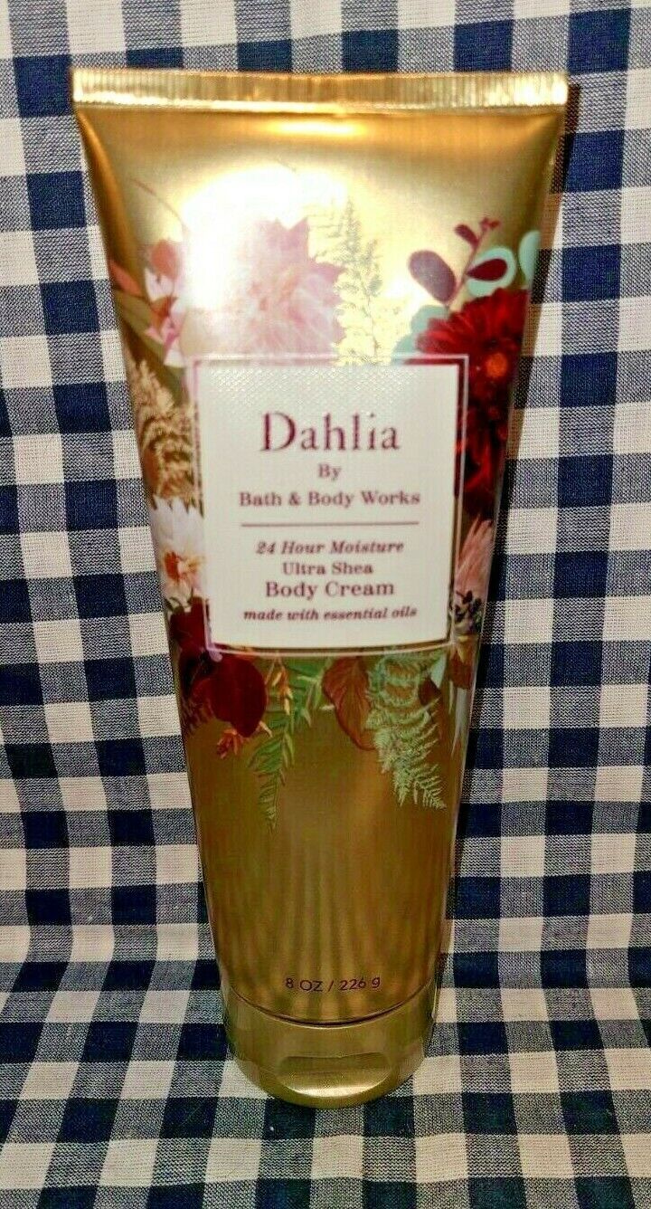 NEW Dahlia 8 oz Body Cream Bath & Body Works SHIPS FREE!
