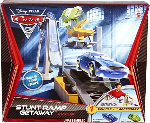 CARS MATTEL 14 V2866 CARS PISTA STUNT RAMP GETAWAY