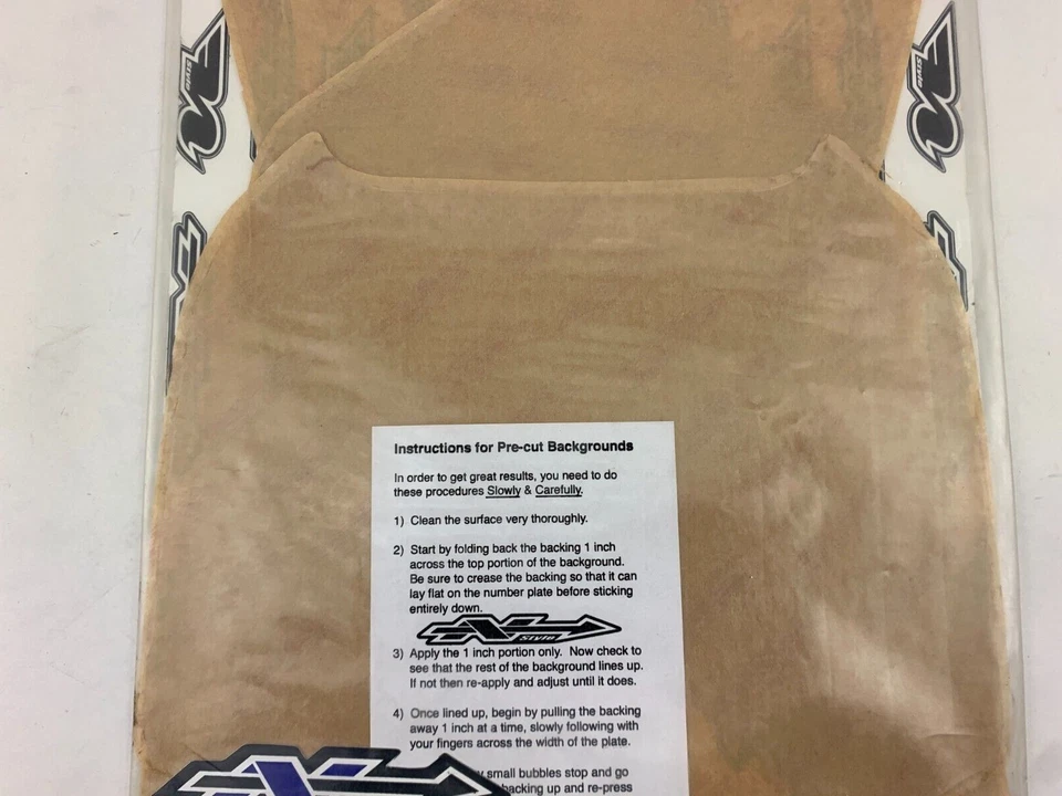 Fondos de matrícula transparentes precortados N-Style N01-113 - 02-03 Honda CR125 CR250 Foto 3 de 3